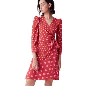 Diane Von Furstenberg Charlene Mini Wrap Dress 6